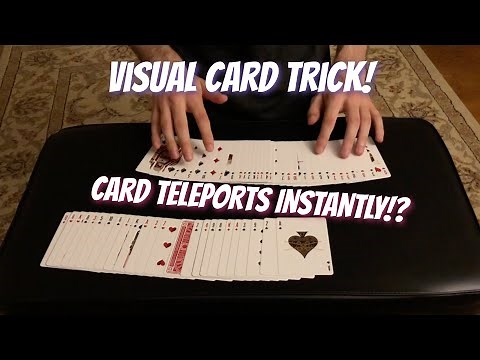 The Magical Spread! VISUAL Card Trick Performance/Tutorial