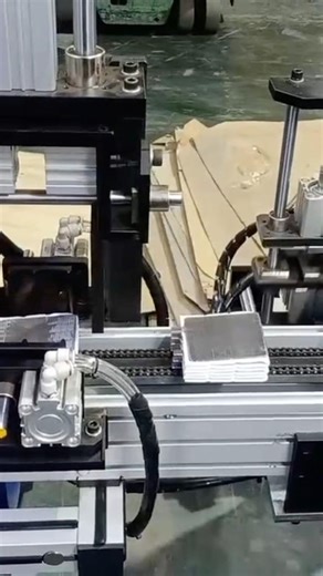 Battery plate wrapping and stacking machine. #leadacidbattery #batterymanufacturing #agmbattery