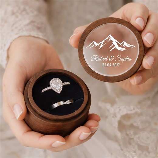 Wedding Ring Box - Etsy