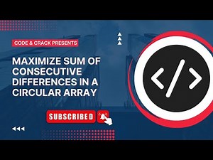 Maximize sum of consecutive differences in a circular array | Greedy | GFG Problem | MAANG Problem