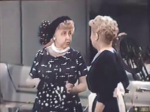 December Bride s4e14 The Antique Show, Colorized, Spring Byington, Frances Rafferty, Harry Morgan, S