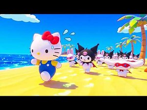 Hello Kitty Meets 100 Multiverse Clones Fun Run Hello Kitty, Kuromi, Cinnamoroll