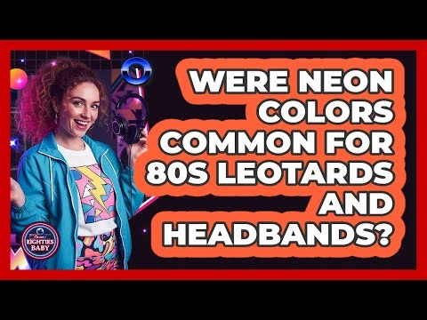 Were neon colors common for 80s leotards and headbands?