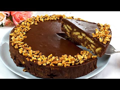 Chocolate Biscuit Cake Recipe No-bake | Easy Chocolate Cake in 15 Minutes!