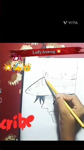 Luffy Epic Drawing 😍 | One Piece Art | Viral Anime Sketch #shorts