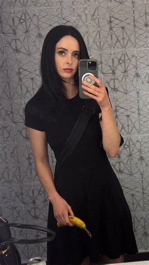 Krysten Ritter on Instagram: "Never leave home without a banana and a spindrift 😂🧛‍♀️"