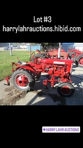 3 comments | Lot #3 IH McCormick Farmall 130 Tractor w/ 1 Row,...