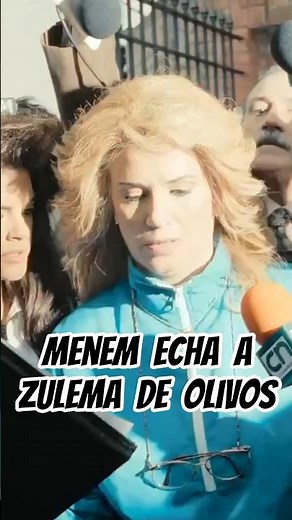 Zulema Yoma echada de la Quinta de Olivos