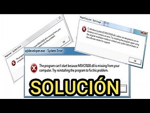 Como solucionar el ERROR MSVCR100.dll en Windows 10✔️