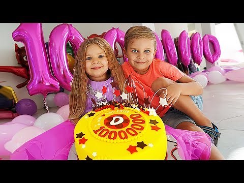 10 Million Subscribers! Presents for Diana