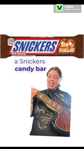 A Snickers candy bar is quite delicious