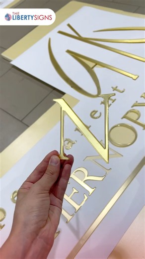 Custom Gold Metal Letters | Premium Business Signage ✨
