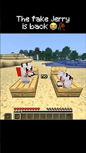 The fake Jerry is back✌️😭 #horror #minecraft #verity #mod #viral