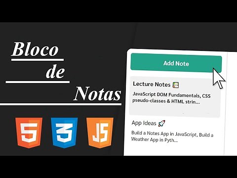 Bloco de Notas - HTML, CSS e JavaScript