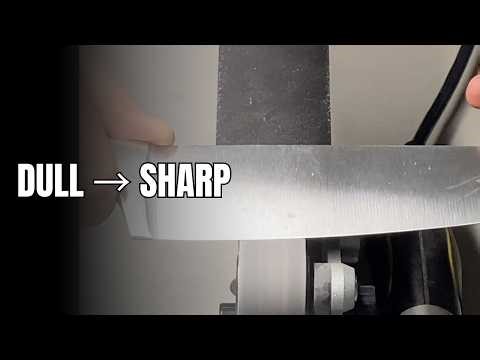 Restoring a Completely Dull Kitchen Knife | Knife Sharpening ASMR