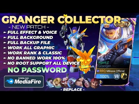 NEW Script Skin Granger Collector - Agent Z No Password | Full Effect Voice | Patch Terbaru