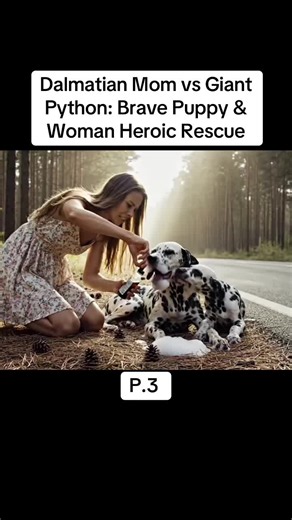 Dalmatian Mom vs Giant Python: A Heroic Rescue Story