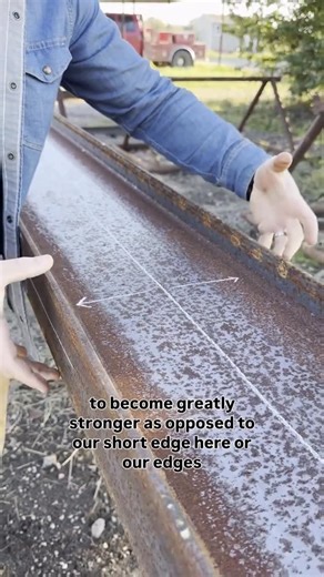 Trinity Builds on Instagram: "The power of flanges and the distance from the center axis allows I-beams to become even stronger when oriented properly. A quick breakdown of how that works. #construction #steelstructure #engineering"