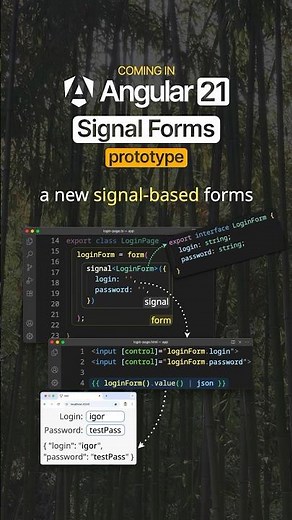 New in Angular 21: New Signal Forms Prototype #angular #angular21