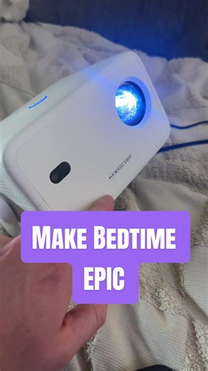 The projector will change the way you relax before bed. My wife and I are in love with watching our favorite shows on the ceiling. Super comfortable & ergonomic. It’s the perfect way to wind down. Make your bedtime Epic and grab one for yourself! #projector #bedtime #bedrot #marriagegoals #homecinema
