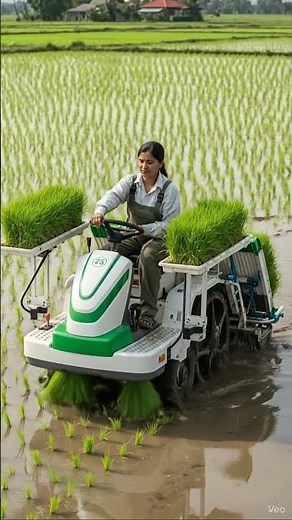 Machine Transplanting Rice: Modern Farming in Action 🌾🚜 17, 2025