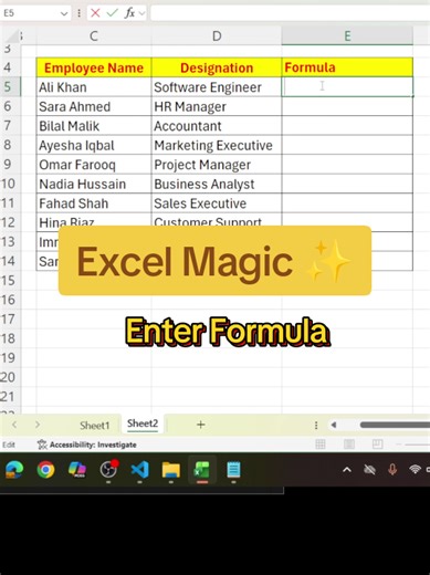 💼 Save Hours with Excel Automation! Generate employee folders automatically—perfect for HR & managers! #uktiktok #DataAnalyst #learnexcel #excel #exceltricks