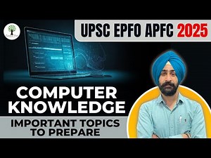 UPSC EPFO APFC 2025 | Computer Application | Important Topics to Prepare | Success Tree