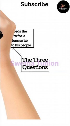 8th Std The Three Questions Mind Map #mindmap