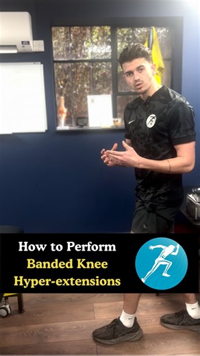 Marcus Verney - The Rehab Lab on Instagram: "Banded knee hyperextensions are a simple but effective way to rebuild knee control and quad strength during rehab. When done properly, they help improve terminal knee extension, reduce stiffness and restore confidence through the knee joint. Key points to focus on 👇 • Control the movement — don’t snap into lockout • Squeeze the quad at the top • Slow, controlled reps Small details like this make a big difference in rehab outcomes. 📩 Book in: Marcus@