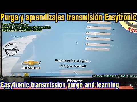 Bleeding and learning the Easytronic transmission on the Chevrolet Meriva / Opel Corsa