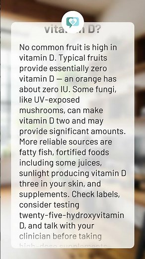 What fruit is high in vitamin D?