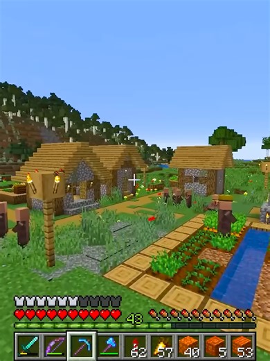 FIZ UMA VILA DE RESINA NO MINECRAFT#Creativesquad#creativesquade5#minecraft #vila#resina#farm#cs