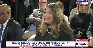On the anniversary of the Jan 6 Insurrection, CEO Skye Perryman calls out President Trump: "It’s a stroke of dark irony that as this president would pardon violent rioters and insurrectionists, he would have the audacity to call people across this country unAmerican for saying ‘No Kings.’” | Democracy Forward