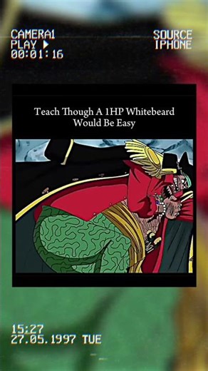 Teach Though A 1HP Whitebeard Would Be Easy || Aura Moment 🔥 #shorts #anime #onepiece