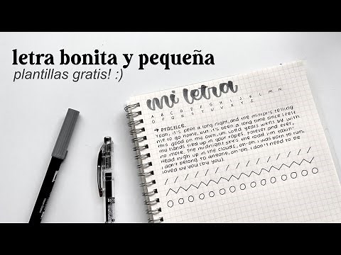 LEARN TO MAKE SMALL AND PRETTY LETTERS 🤍 tips + free template :)