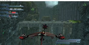 Can't beat this level in Sonic 06 because I spawn on top of the hanglider, does anyone know how to fix