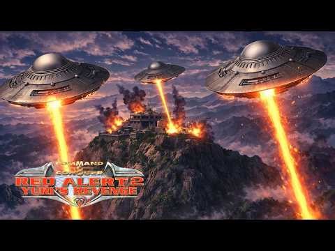 Red Alert 2: The mountain to the sky | 1 vs 7 Brutal AI | Superweapons [On]