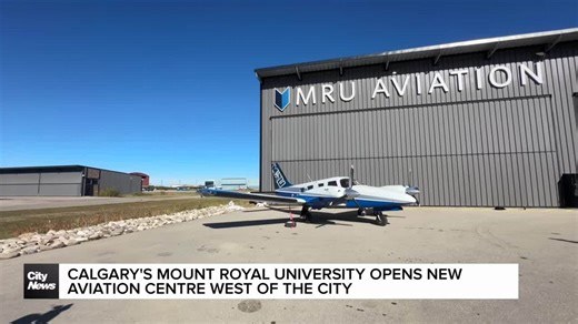 Calgary's Mount Royal University opens new aviation centre west of the city