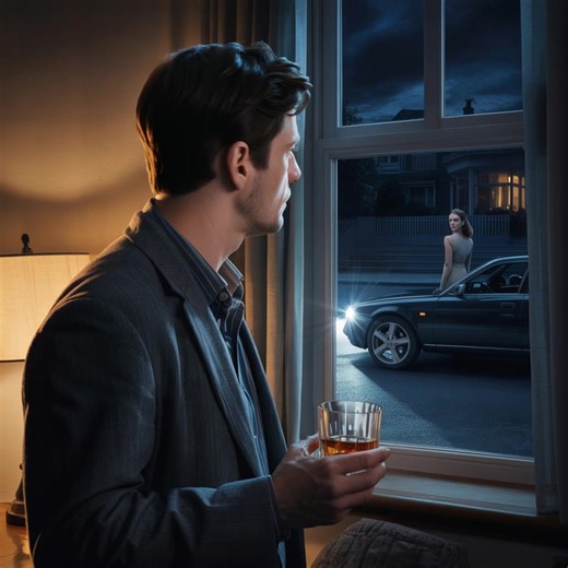 Jalousien ærede mig: Da jeg så min kone stige ud af en anden mands bil, mistede jeg grebet om mig selv og ødelagde mit liv. Jeg stod som en statue ved vinduet, stirrede ud i den dybe nat gennem glasset. Min knyttede hånd holdt en halvflaske whisky. Hvert tik fra uret fyldte stilheden, hver sekund trak ud som en pine. Hun var forsinket. Alt for forsinket. Pludselig brød billysene ud på gaden. En sort sedan stoppede foran huset. Mit hjerte slog hurtigere. Bag rattet sad en mand – høj, selvsikker, 