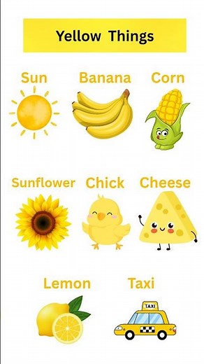 Things That Are Always Yellow 💛 | Learn English Vocabulary Easily
