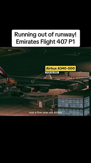 Running out of runway! Emirates Flight 407 P1 #aircraft #aviation #boeing #airbus #runningout #runway #fyp #foryou