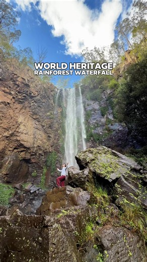[ THINGS TO DO ] THIS 40 METRE WATERFALL IN A WORLD HERITAGE RAINFOREST IS JUST TWO HOURS FROM BRISBANE Queen Mary Falls is one of the easiest big waterfalls to reach from Brisbane. Spring Creek drops a sheer 40 metres over the escarpment into a rainforest gorge in Main Range National Park, part of the Gondwana Rainforests of Australia World Heritage Area. A short circuit takes you from a lookout at the top right down to the base, where the mist throws rainbows across the valley on a sunny day. 