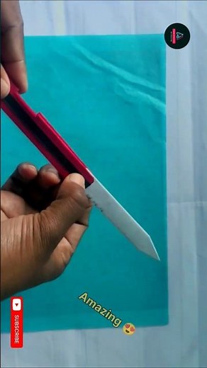 origami switchblade tutorial knife easy #origami #weaponcrafting