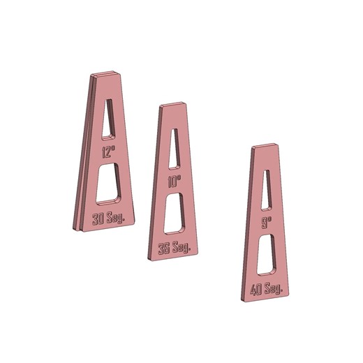 Segmented Bowl Wedgies STL Files for 3D Printing | 3d Print Stl Files for 15 - 12 - 10 - 9 Degree Angle Wedges | Digital Download | 4 Size - Etsy