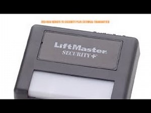 Programming a Liftmaster 893 max to a security plus external transmitter