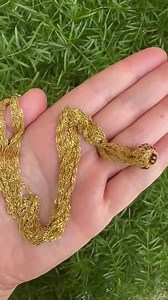 14K Gold Multi Chain Necklace With Gold Barrel Bead, Solid Yellow Gold Five Strand Gift Necklace - Etsy