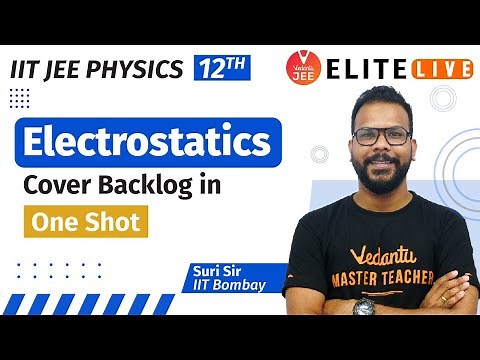 Electrostatics JEE [ONE SHOT] | IIT JEE Physics (12th) | JEE 2022 | VJEE Elite LIVE | Suri Sir