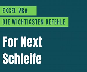 Excel VBA For Next | EXCEL VBA LERNEN