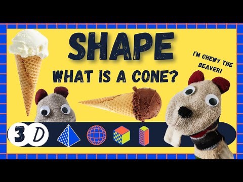 Real Life 3D Shapes: 3D Cone | Math Learning Video For Kids