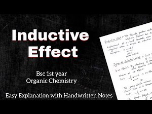 Inductive effect || Basics of Organic Chemistry || Hindi Explanation | +I & -I effect and properties